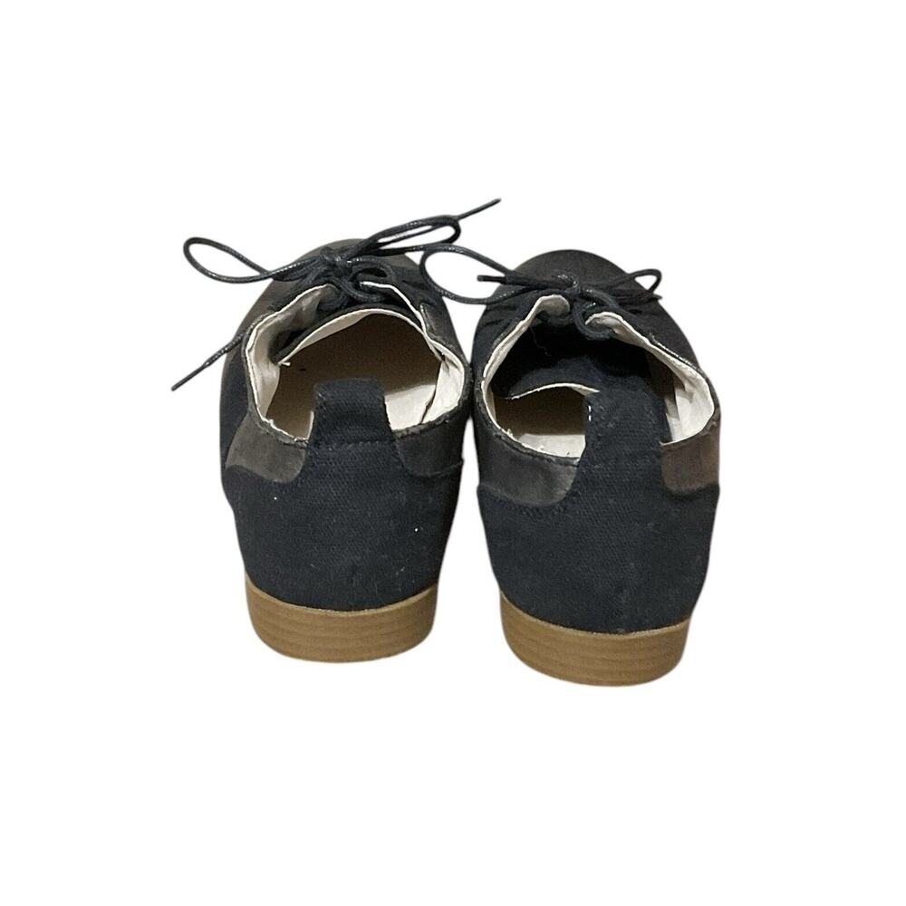 Restricted Black & Gray Cutout Oxford Leather Loafers Flats Shoe Size 7.5 - Picture 5 of 8